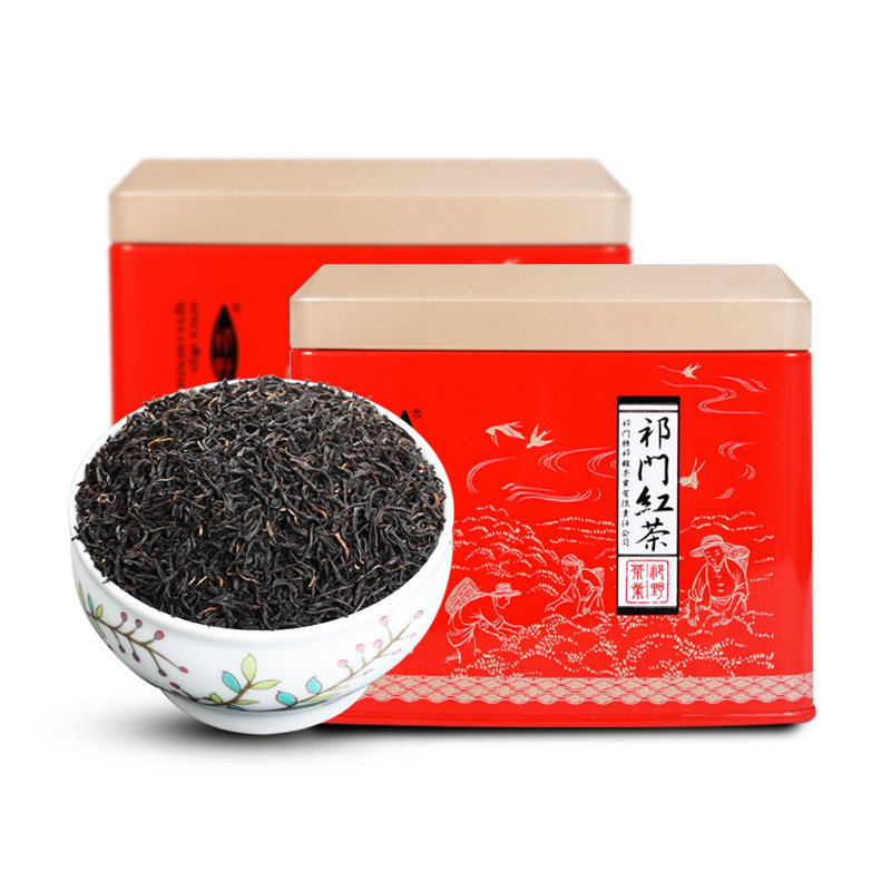 祁野祁门工夫红茶茶叶500g罐装