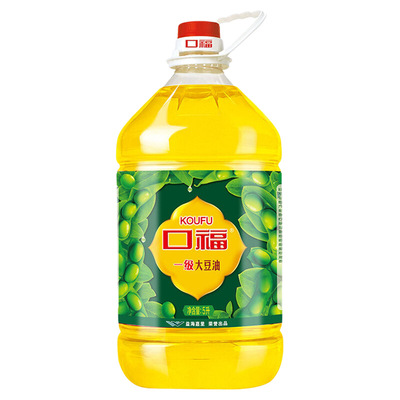 【口福】一级大豆油5L*4桶整箱食用油优质营养健康香脆煎炸炒菜