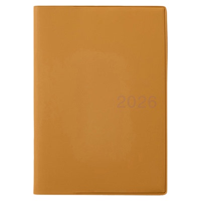 无印良品 MUJI PVC封面月周记笔记本/2025年12月开始 笔记本本子手账本日记本记事本登记本专用计划本高颜值
