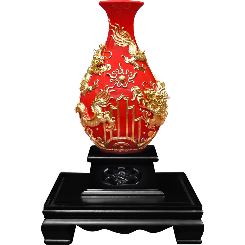 金箔龙凤摆件乔迁礼品结婚礼物