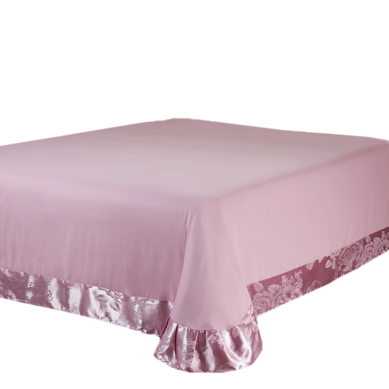 床单单件欧式贡缎提花圆角床单加大单双人1.5/1.8/2.0m/2.2米包邮