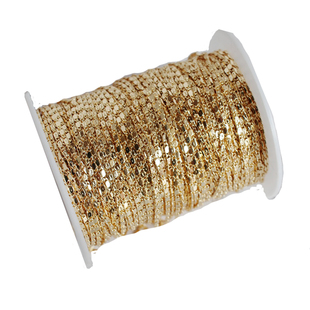 14K包金镀金保色锁扣链条链子链宽1.7mm自制diy手工饰品配件材料