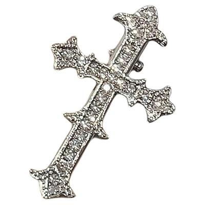 甜酷辣妹十字金属闪钻高级感鸭嘴发夹爆款发卡侧边刘海夹高颜值