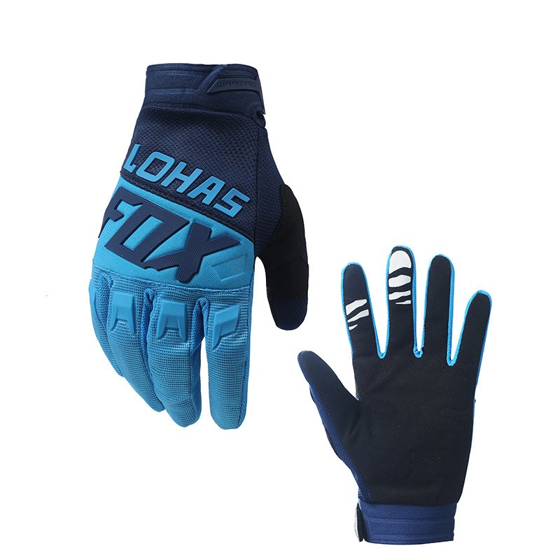 LOHASFOX可触屏16色指摩托车手套长耐磨户外运动越野防滑骑行