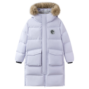 巴拉巴拉balaOne童装儿童羽绒服男女童2025冬季加厚保暖长款外套