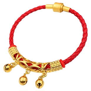 沙金铃铛弯管DIY手绳情侣手链手工编绳项链绳项绳脚绳时尚饰品