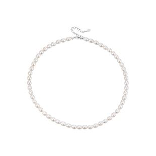 周大生米粒珍珠项链小米珠串珠强光泽珍珠百搭珍珠颈饰生日礼物