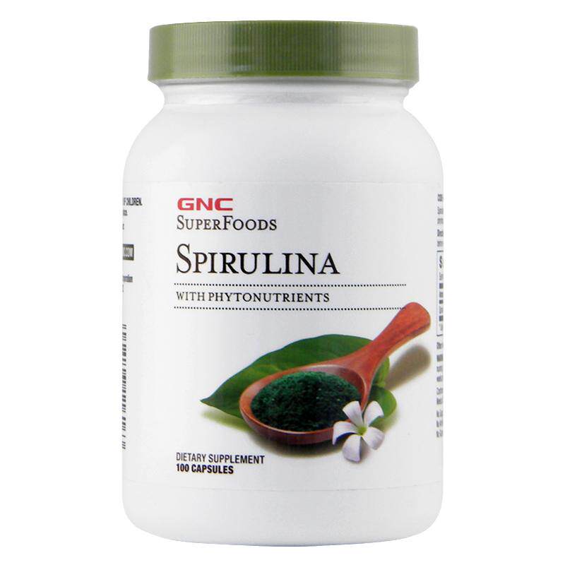 GNC螺旋藻蛋白胶囊天然植物营养