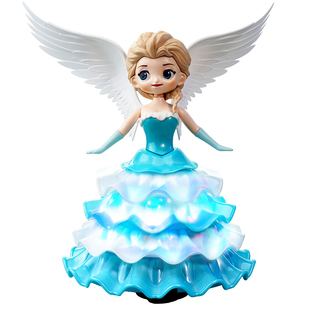 儿童会跳舞的爱莎公主玩具婴儿宝宝女孩1岁3白雪电动旋转艾莎礼物