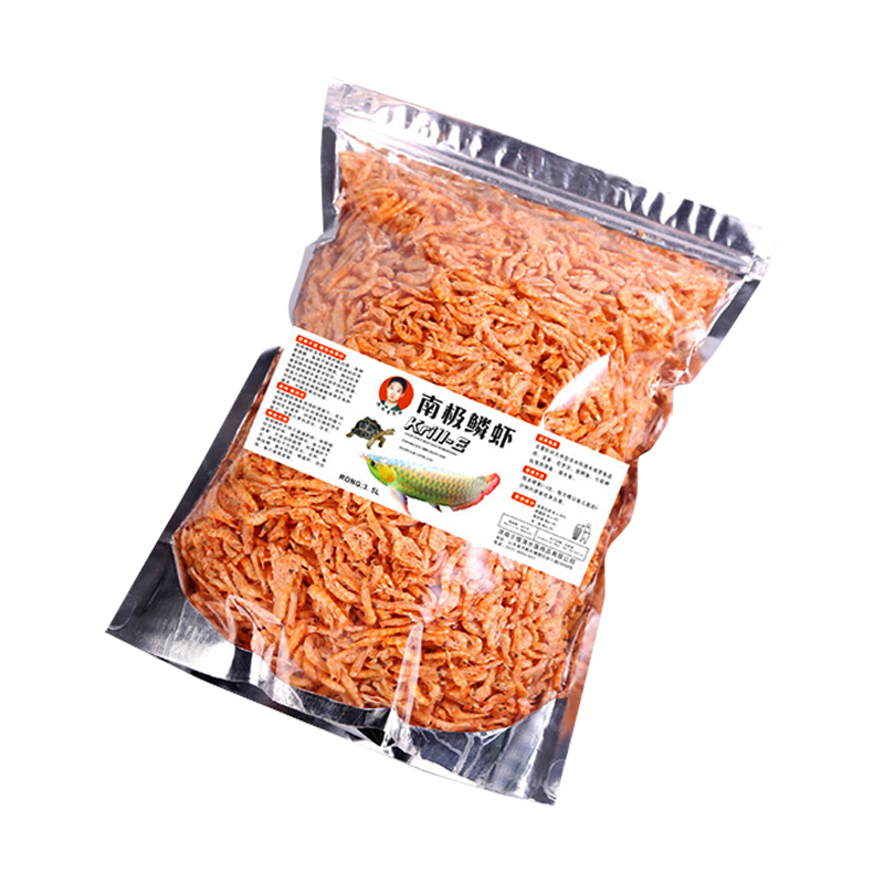 南極磷蝦龍魚(yú)魚(yú)食龜糧銀龍飼料淡水凍干蝦干羅漢血鸚鵡錦鯉魚(yú)飼料