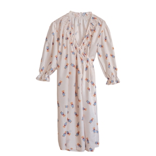 小熊浴袍2025新款全棉女款夏纯棉长款睡衣宽松家居服洗澡睡袍