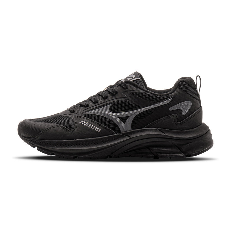 Mizuno Pi Retro系列 舒适 低帮跑步鞋 男女同款 黑色