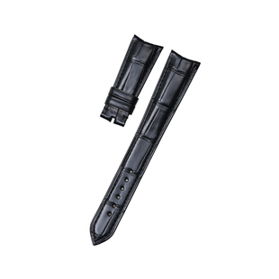 适用劳力士男士真皮表带 切尼利 50535 圆弧 头蝴蝶扣20-16mm