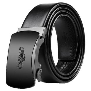 卡帝乐鳄鱼皮带男2025新款纯牛皮自动扣休闲真皮中青年商务腰带潮