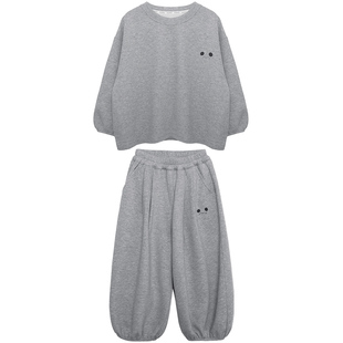 积木城堡男童套装春装2026新款儿童韩系卫衣裤子两件套中小童春秋