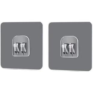 免打孔强力粘钩壁挂置物架无粘痕贴吹风机贴铁架浴室爪扣挂钩配件