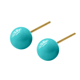 绿松石耳钉正品999纯银玉石耳饰轻奢高级小耳环新款2026新款爆款