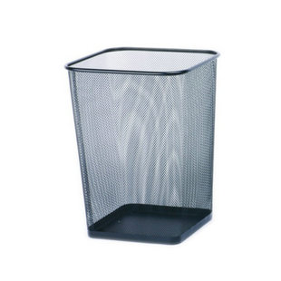 包邮宜佳简约风格精美铁网金属时尚垃圾桶办公家用废纸篓方形大号