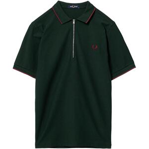 FREDPERRY半拉链polo衫时尚英伦