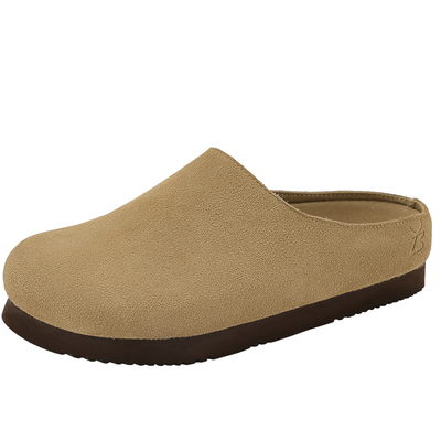 UBZ 防水包头小土豆厚底勃肯半拖女2026年春季新款一脚蹬博肯鞋子