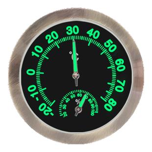 欧达时夜光车载温湿度计高精度汽车内测量用迷你摆件机械式免电池