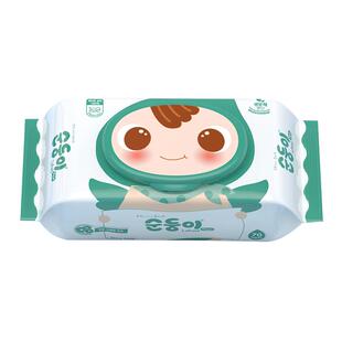 韩国顺顺儿婴儿湿巾70抽大包宝宝手口专用湿巾纸加厚加大洗脸巾
