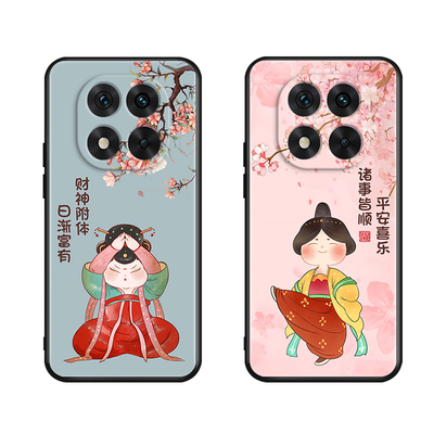 秋昊适用于红米note14pro新中式24090ra29c手机保护套redminote14pro禅意6.67寸文字好寓意hongmi硅胶防摔软