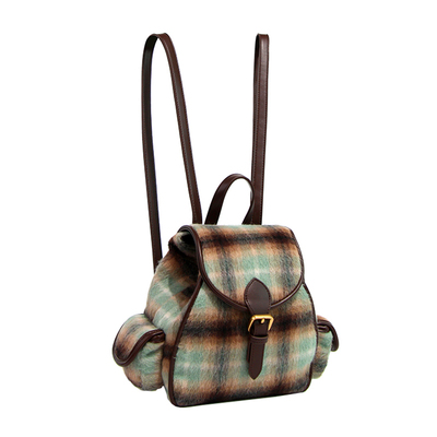 DEYJACOO秋冬呢子双肩小背包女