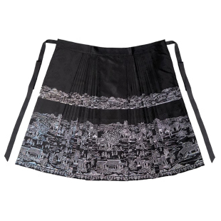 无衣饮羽【上河图景】彩螺螺钿马面套装2025新款春国风新中式汉服