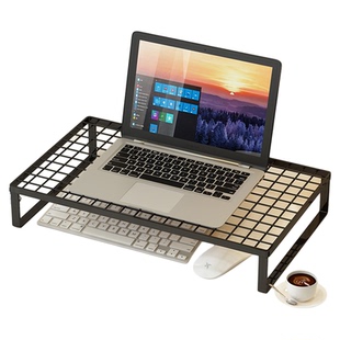 笔记本电脑支架散热底座烧烤架支撑架家用桌面增高架托悬空宿舍办公桌加高显示器支架增高台铁艺散热架支架子