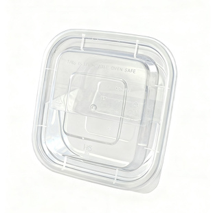 透明正方形一次性餐盒食品级PP耐高温可微波糖水打包盒甜品外卖盒
