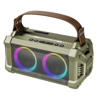 不见不散SK600新款户外K歌音响麦克风一体便携式广场舞蓝牙小音箱