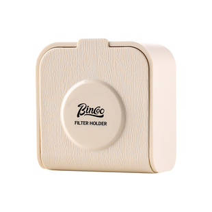 Bincoo意式咖啡滤纸收纳盒防尘滤纸盒咖啡机手柄圆形粉碗滤纸通用