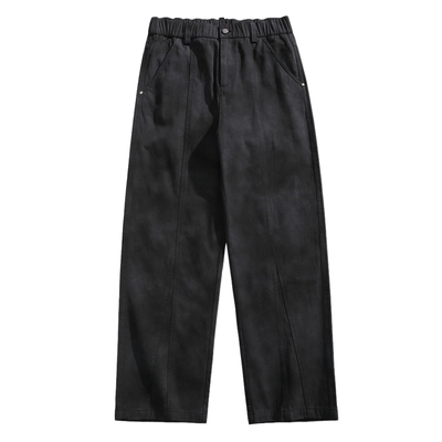 直筒美式高街脏脏休闲裤加绒加厚