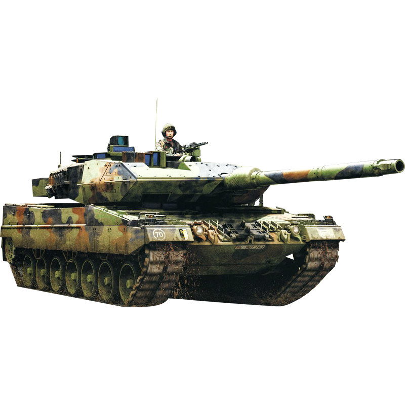 麦田豹2A6主战坦克拼装模型