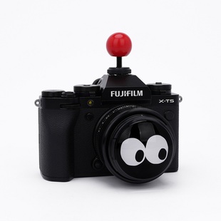 小红球相机镜头盖热靴适用M50佳能R50富士XT50尼康Z30索尼ZVE-10