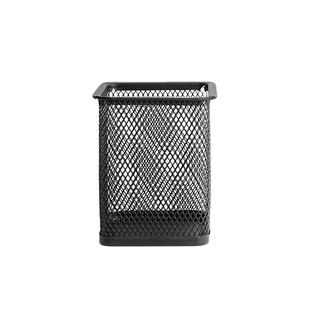 2个笔筒办公室桌面笔桶学生桌面大容量铁艺金属简约风格化妆刷收纳筒笔盒多功能创意办公桌办公用品文具笔座