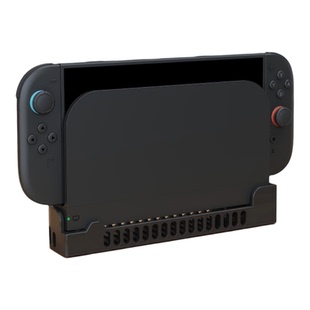 锦读Jemdo适用于任天堂switch2底座散热风扇ns2主机增高支架散热器抽风2代游戏机便携降温神器通风卡带盒配件