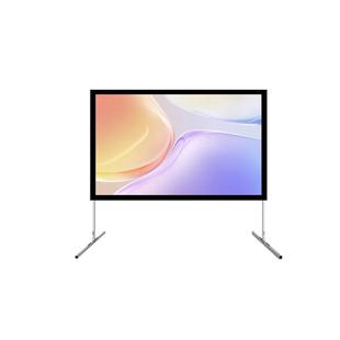 鲸米快速折叠幕布户外移动便携投影支架幕布可升降正投背投PVC软幕便携家用高清投影仪屏幕