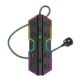 利特舜电竞插座USB多功能插排插线板桌面快充氮化镓插板拖线板