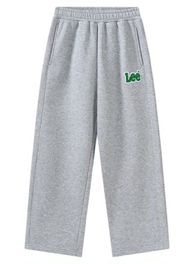 Leekids儿童春秋针织阔腿长裤