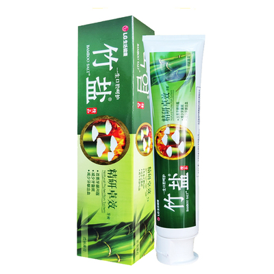 清新异味上火竹盐精研卓效牙膏