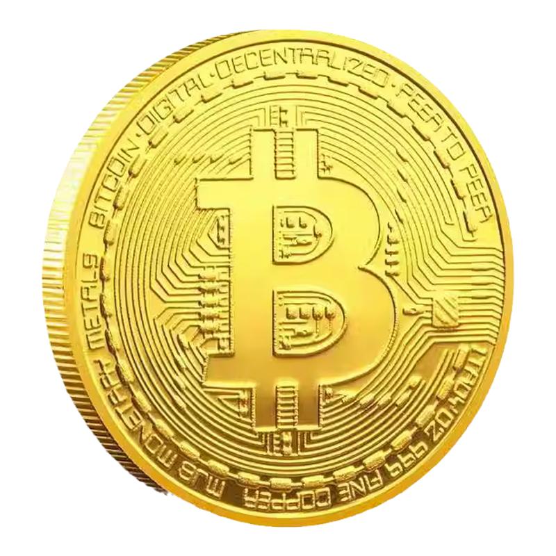 Bitcoin金币BTC外币美元世界钱币比特B美国纪念币硬币礼物送人