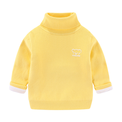 儿童毛衣男童女童打底衫加绒加厚