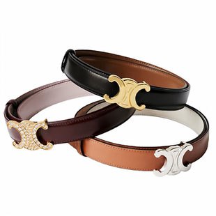 柜版TBA复古凯旋门腰带真牛皮女士皮带2.5宽度百搭经典裤袋