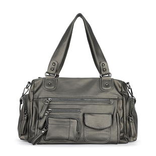 简着 /原创 古锈绿·里斯林肯多口袋拉链辣妹机车包Y2K单肩斜挎包