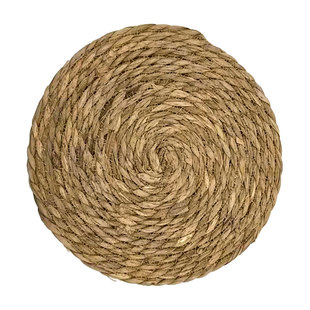 圆形猫窝垫宠物鸟窝垫鹦鹉窝兔子鸡窝草垫编织干草垫窝隔热草垫子