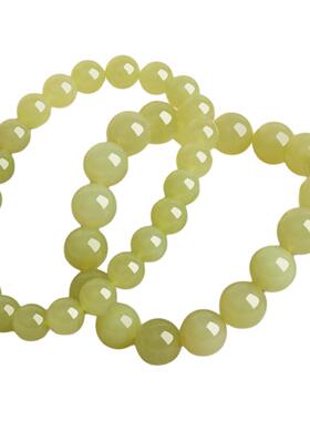 涵韵珠宝和田玉黄口料圆珠手串