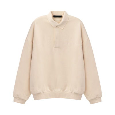 ESSENTIALS 春秋款男士黑色棉质长袖POLO衫银泰百货精品 301574