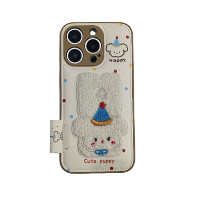 苹果手机壳毛绒日韩风保护壳